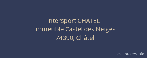 Intersport CHATEL