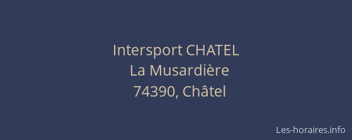 Intersport CHATEL