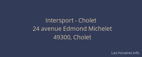 Intersport - Cholet