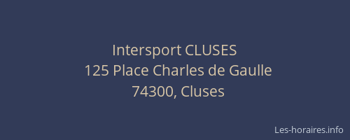 Intersport CLUSES