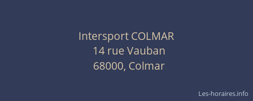 Intersport COLMAR