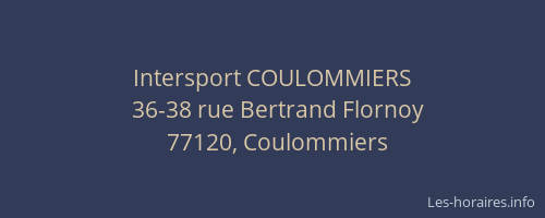 Intersport COULOMMIERS