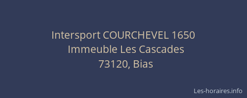 Intersport COURCHEVEL 1650