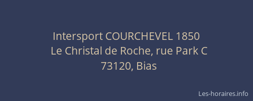 Intersport COURCHEVEL 1850