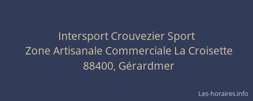 Intersport Crouvezier Sport