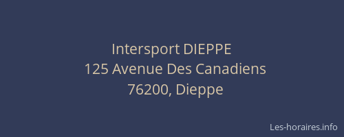 Intersport DIEPPE