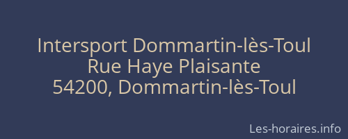 Intersport Dommartin-lès-Toul