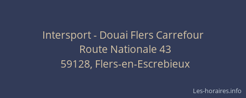 Intersport - Douai Flers Carrefour