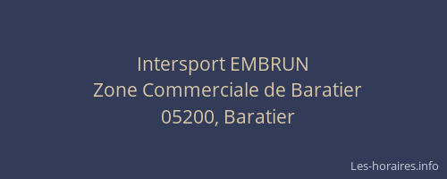 Intersport EMBRUN