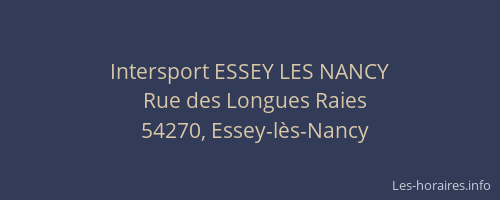 Intersport ESSEY LES NANCY