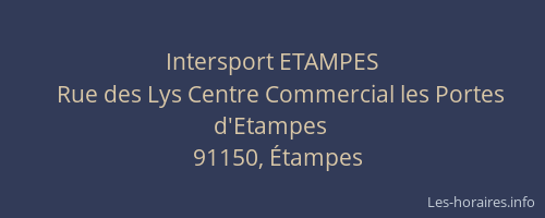 Intersport ETAMPES