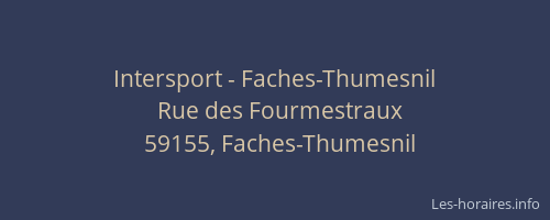 Intersport - Faches-Thumesnil
