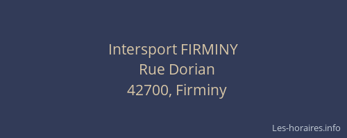 Intersport FIRMINY