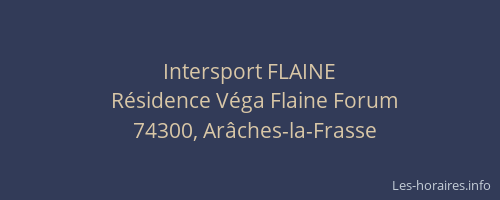 Intersport FLAINE