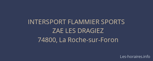INTERSPORT FLAMMIER SPORTS