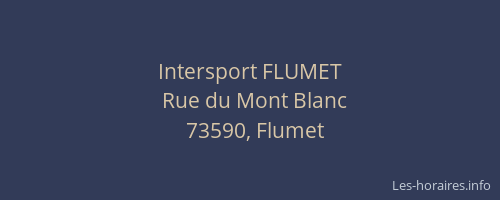 Intersport FLUMET