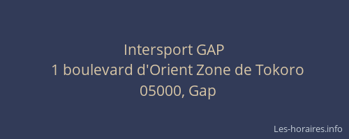 Intersport GAP