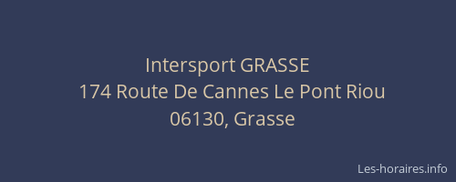 Intersport GRASSE