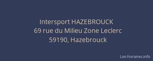 Intersport HAZEBROUCK