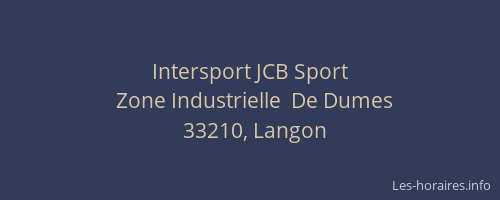 Intersport JCB Sport