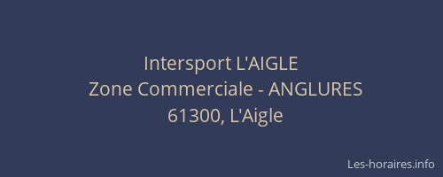 Intersport L'AIGLE