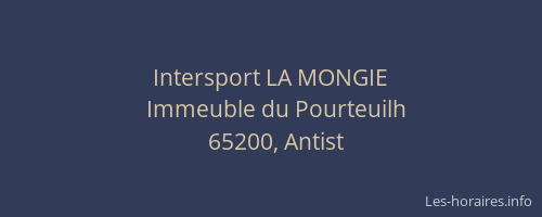 Intersport LA MONGIE