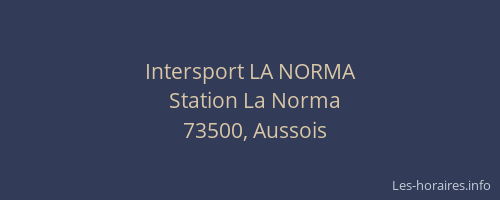 Intersport LA NORMA