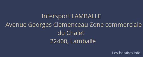Intersport LAMBALLE