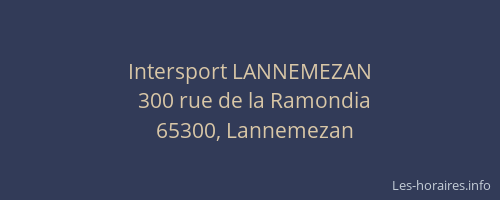 Intersport LANNEMEZAN