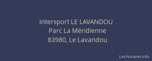 Intersport LE LAVANDOU