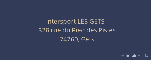 Intersport LES GETS