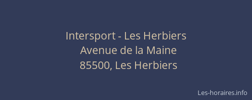 Intersport - Les Herbiers