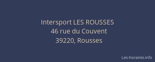 Intersport LES ROUSSES
