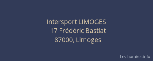 Intersport LIMOGES