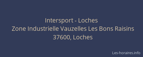 Intersport - Loches