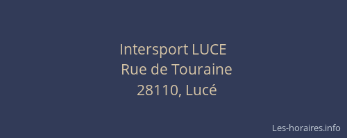 Intersport LUCE