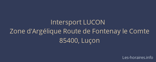 Intersport LUCON