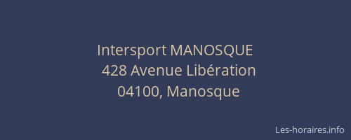 Intersport MANOSQUE