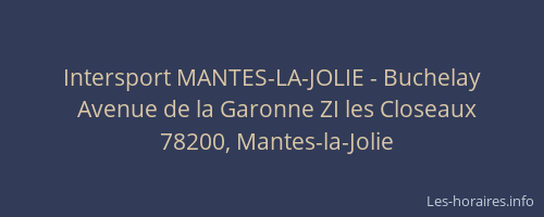 Intersport MANTES-LA-JOLIE - Buchelay