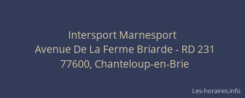 Intersport Marnesport