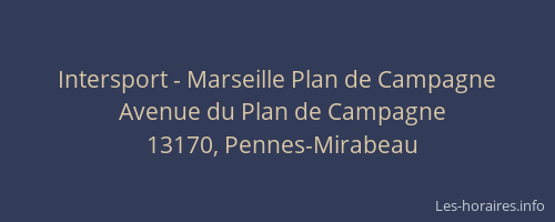 Intersport - Marseille Plan de Campagne