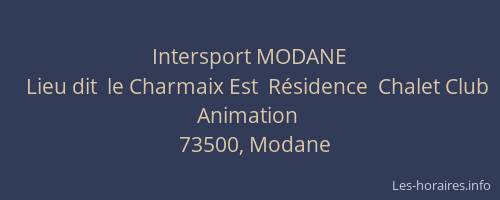 Intersport MODANE