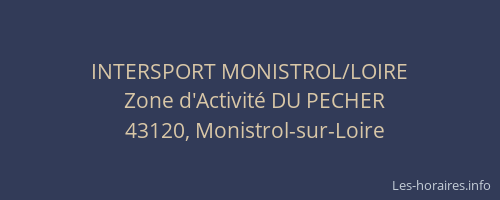 INTERSPORT MONISTROL/LOIRE