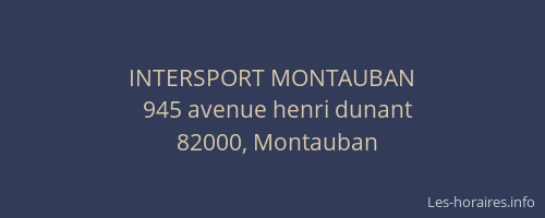 INTERSPORT MONTAUBAN