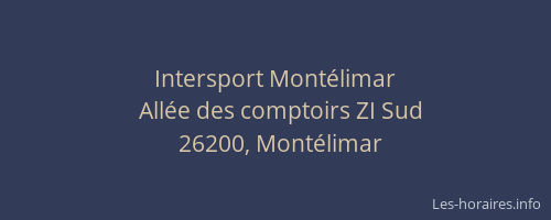 Intersport Montélimar