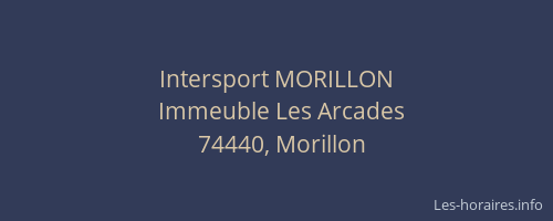 Intersport MORILLON