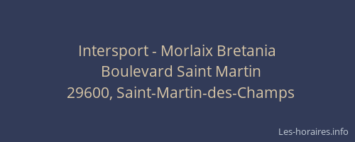Intersport - Morlaix Bretania