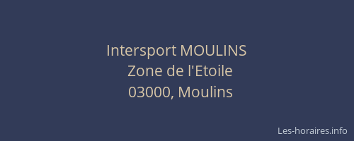 Intersport MOULINS