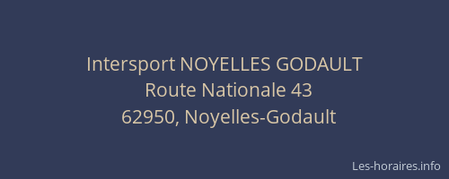 Intersport NOYELLES GODAULT
