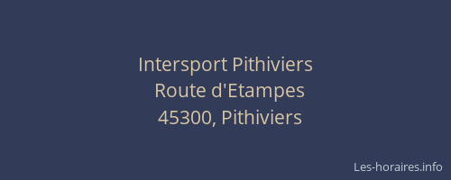 Intersport Pithiviers